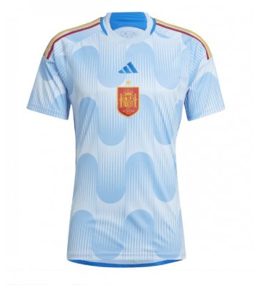 Maillot de foot Espagne Extérieur Monde 2022 Manches Courte